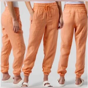 NWT Athleta Cabo Linen Jogger, Cactus Peach, Size 0, S/530642